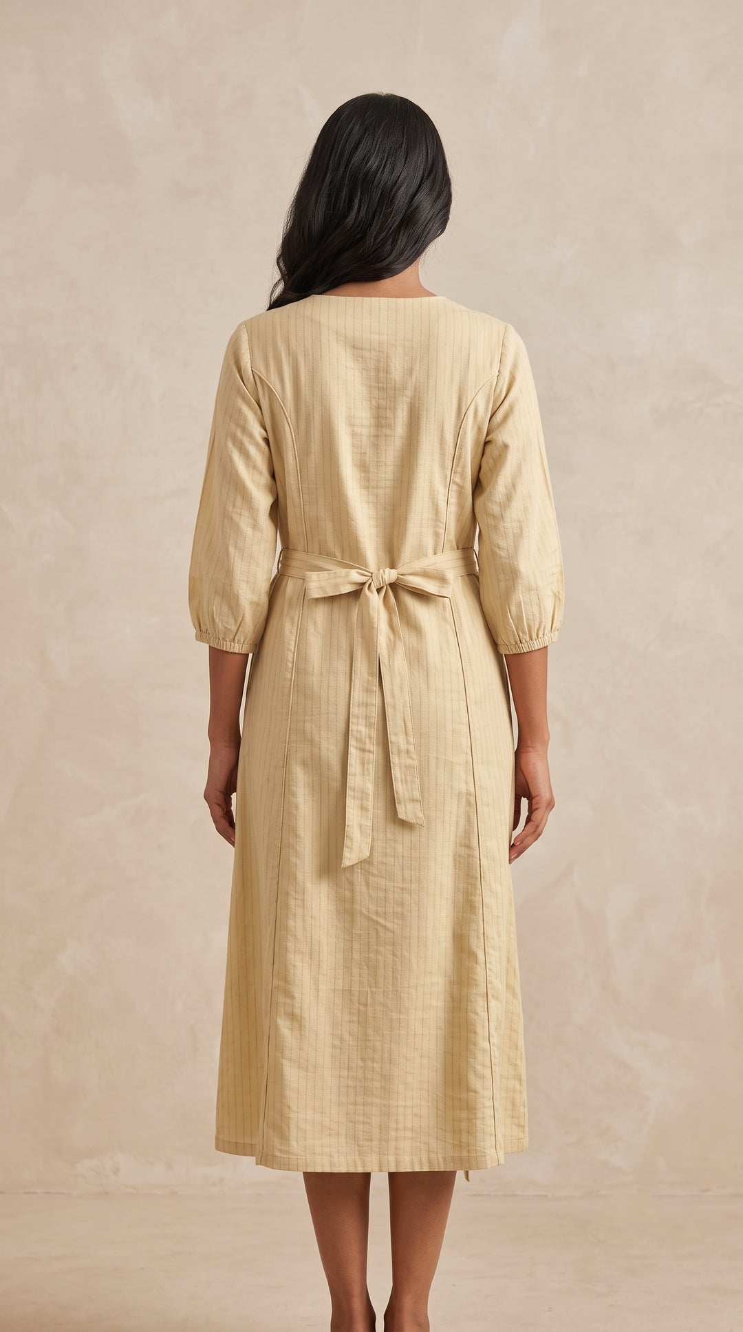 Ivory Bloom Embroidered Cotton-Blend Dress