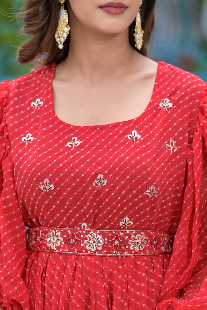 Traditional Motra Style Anarkali kurta set