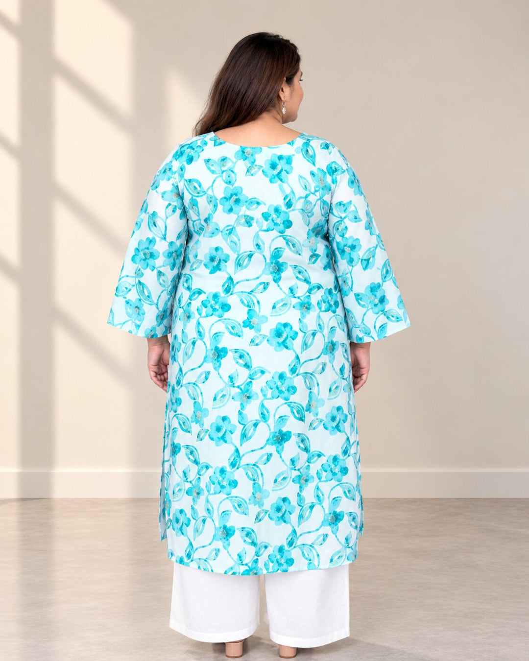 Firoza Floral Kurti