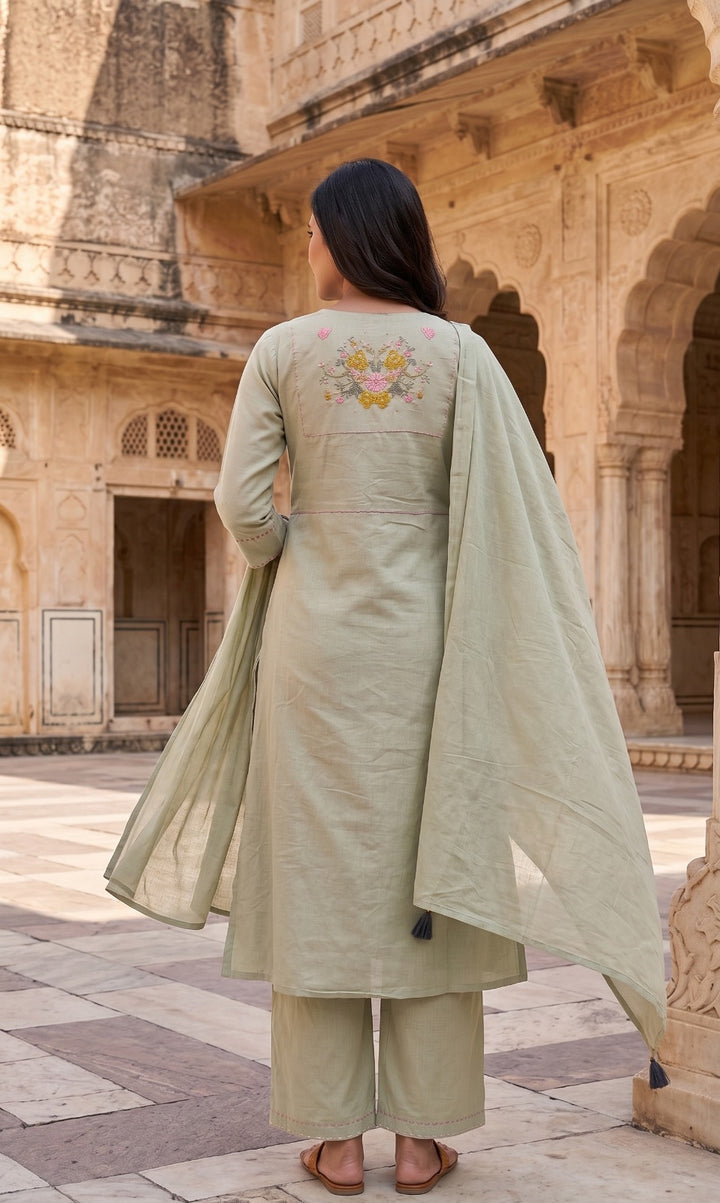Sagebloom Artisan Cotton Kurta Set