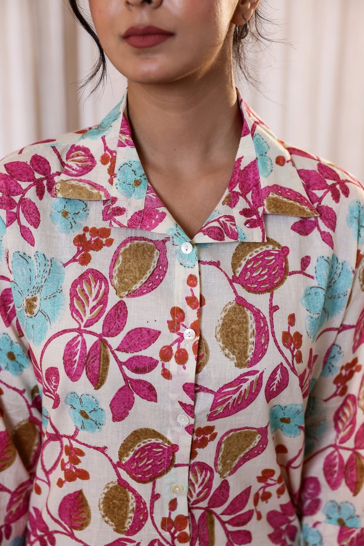 Women's Colorful Floral Shirt - Fun & Fresh