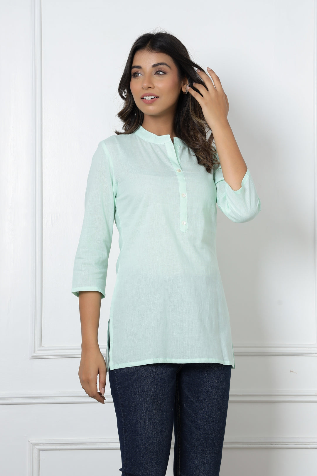 Turquoise Everyday Cotton Top