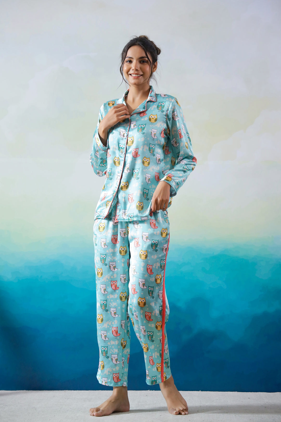 Hotel Kalinga Fleece Lined Satin Pajamas Hotel Kalinga Funny Mens