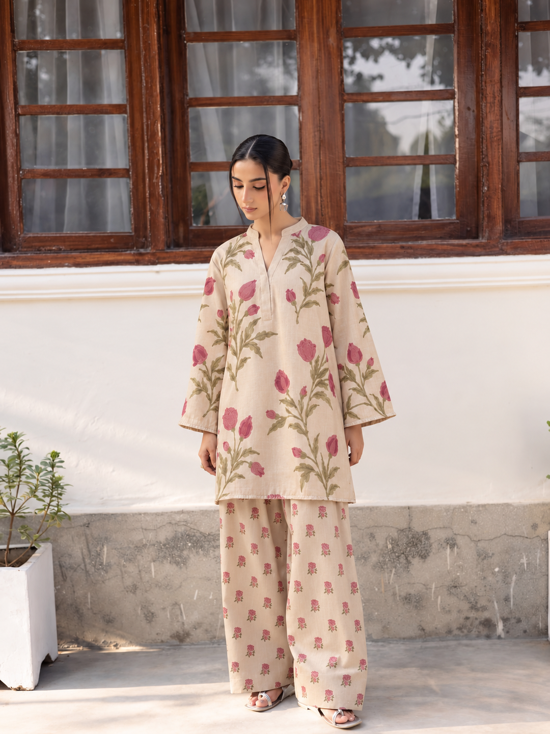 Rose Bud Farsi Salwar front view