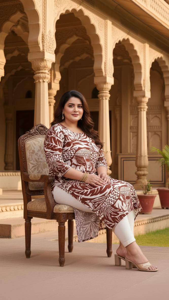 Ethnic Aura Plus Size Kurta