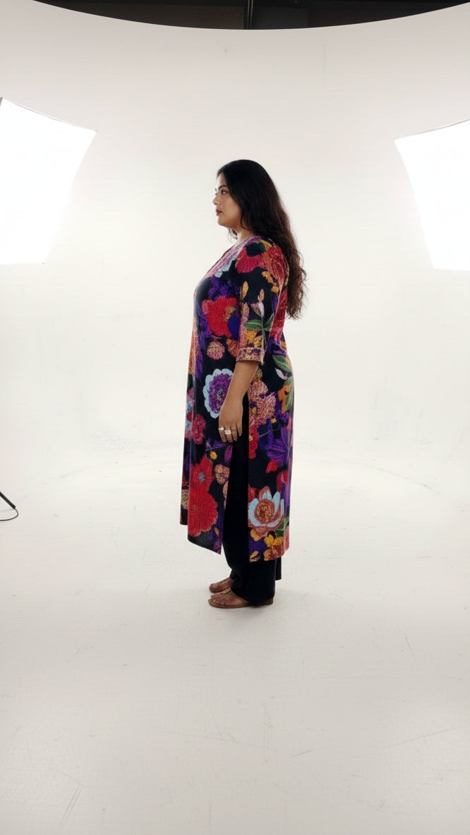 Plus Size Printed Kurta