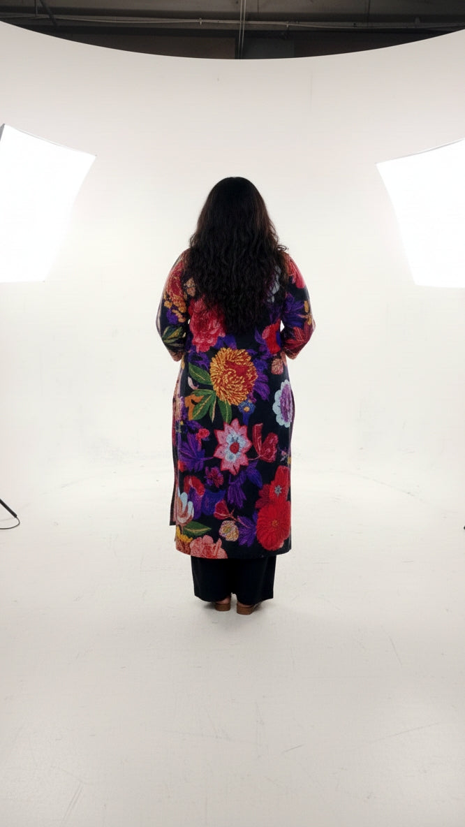 Plus Size Printed Kurta