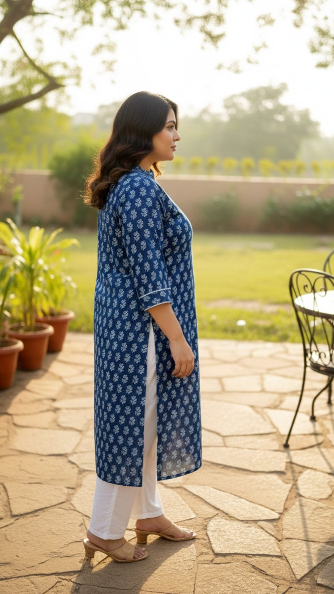 Plus Size Printed Kurta