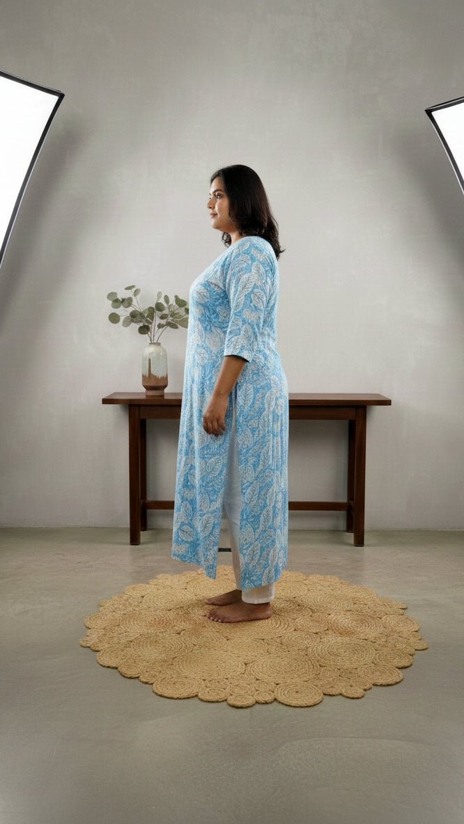 Plus Size Printed Kurta