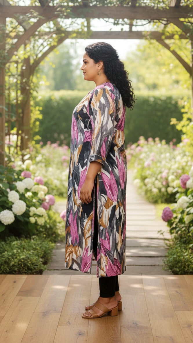 Plus Size Printed Kurta