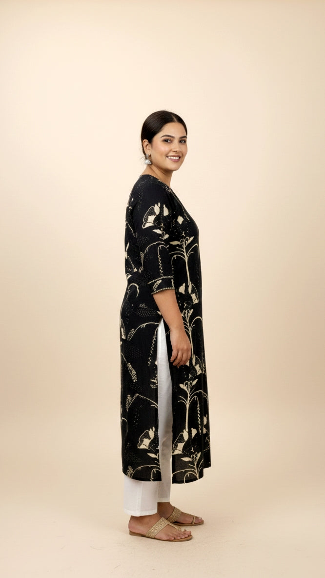 Plus Size Printed Kurta