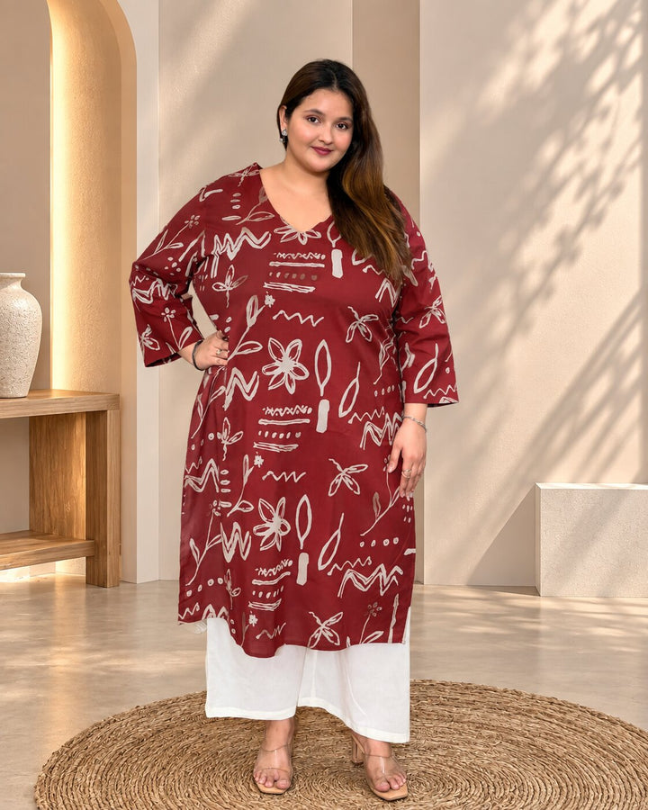 Kalamkari Rekha Kurti