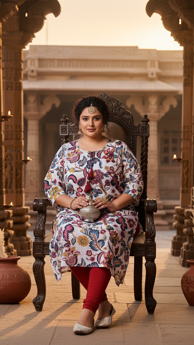 Classic Charm Plus Size Kurta