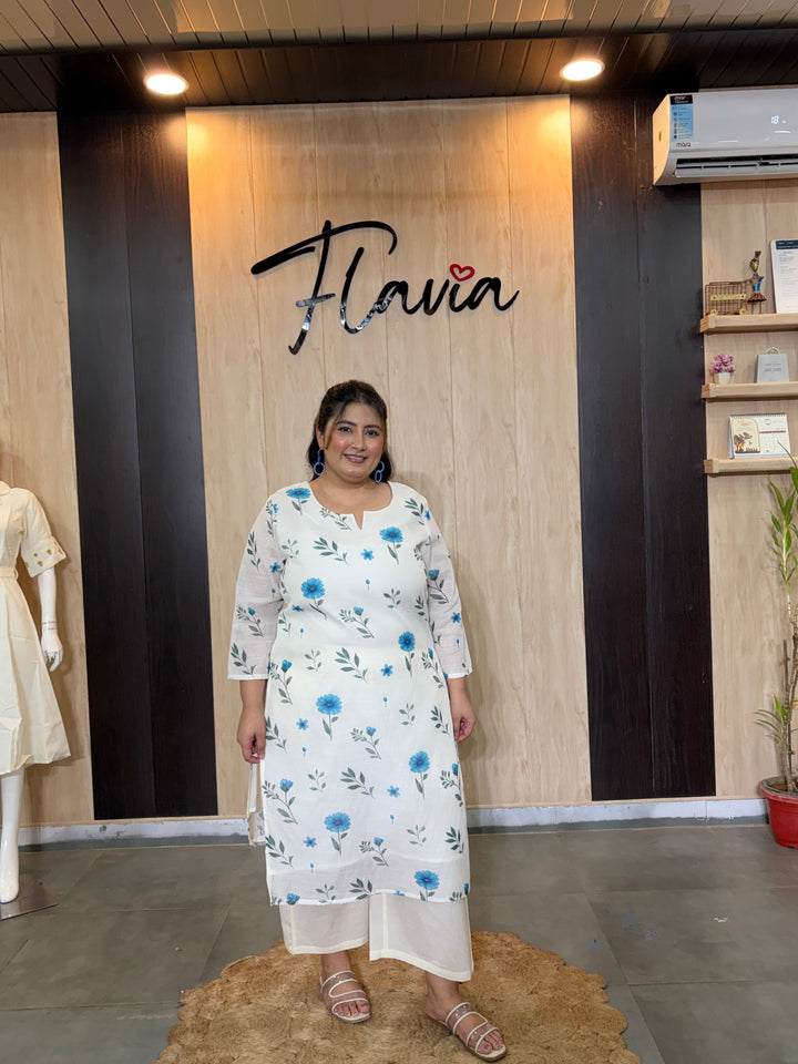 Elara Bloom Kurta Pant Set