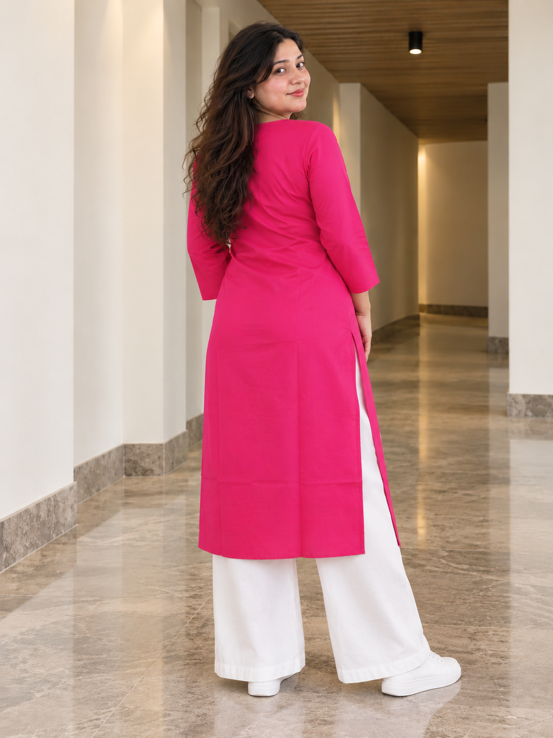 Rani Pink Mandala Celebration Kurta