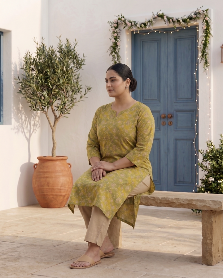 Zaitoon Vine Kurti
