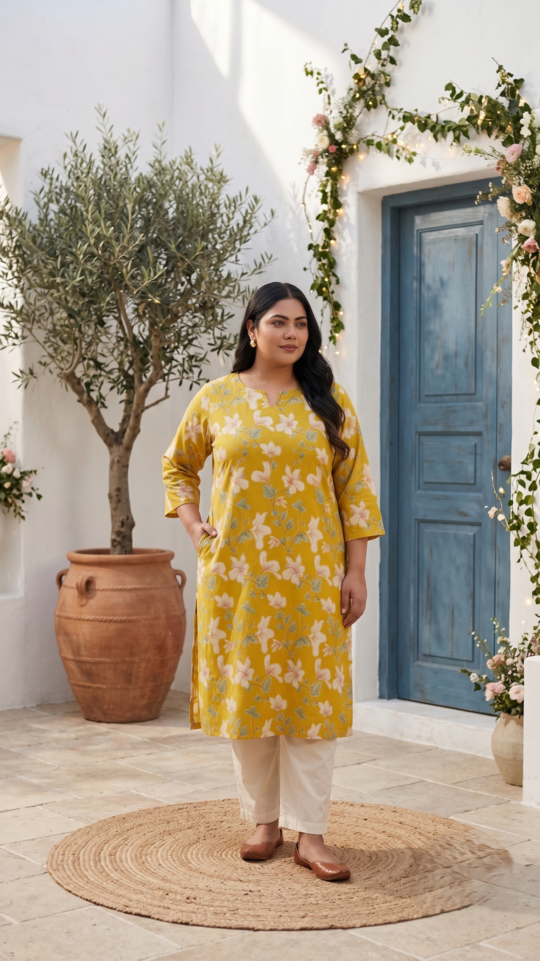 Champa Magnolia Kurti