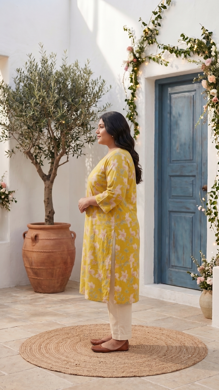 Champa Magnolia Kurti