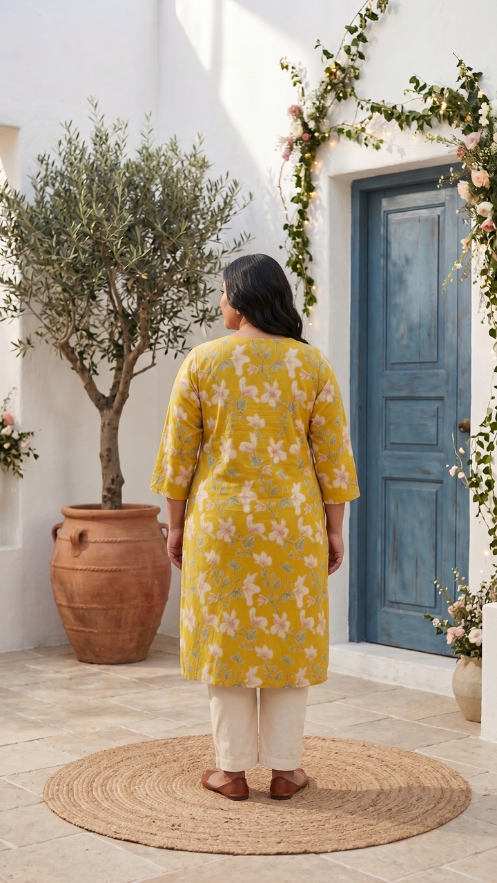 Champa Magnolia Kurti