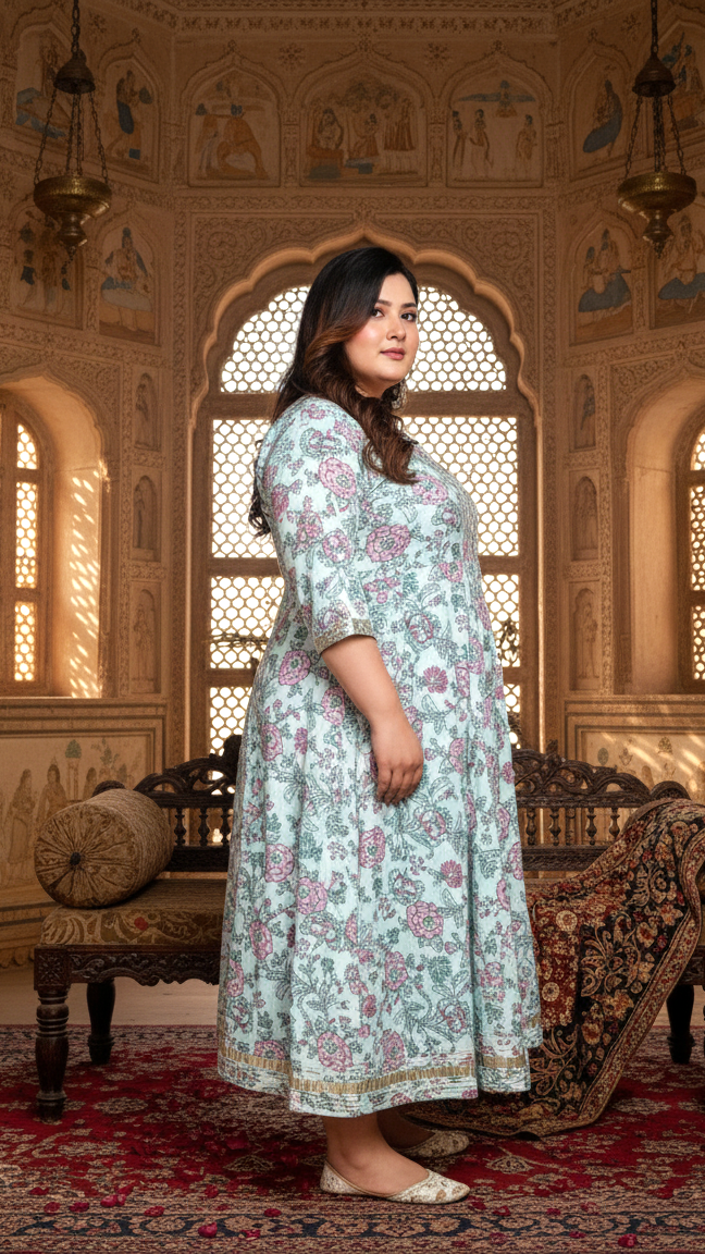 Royal Charm Plus Size Party Wear Gown