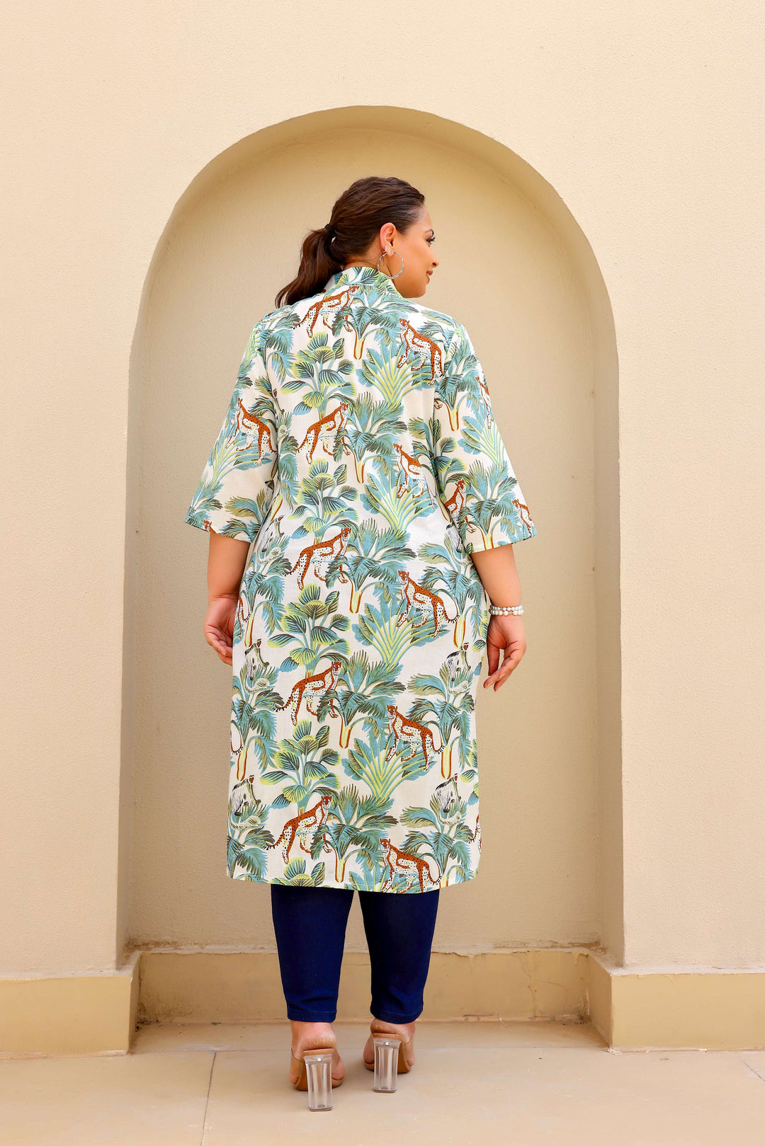 Jungle Safari Plus Size Kurti – Exotic, Chic & Effortlessly Stylish
