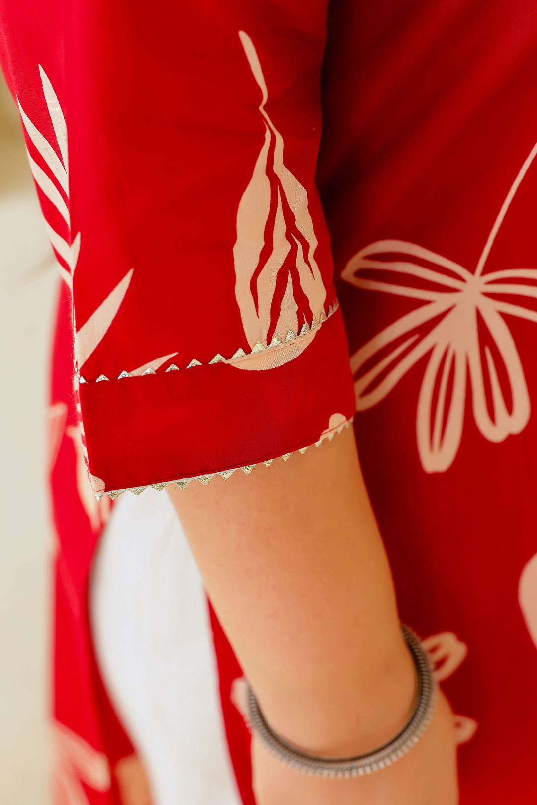 Women's Plus Size Cotton Kurti with 3/4 Sleeves – Elegant & Comfortable