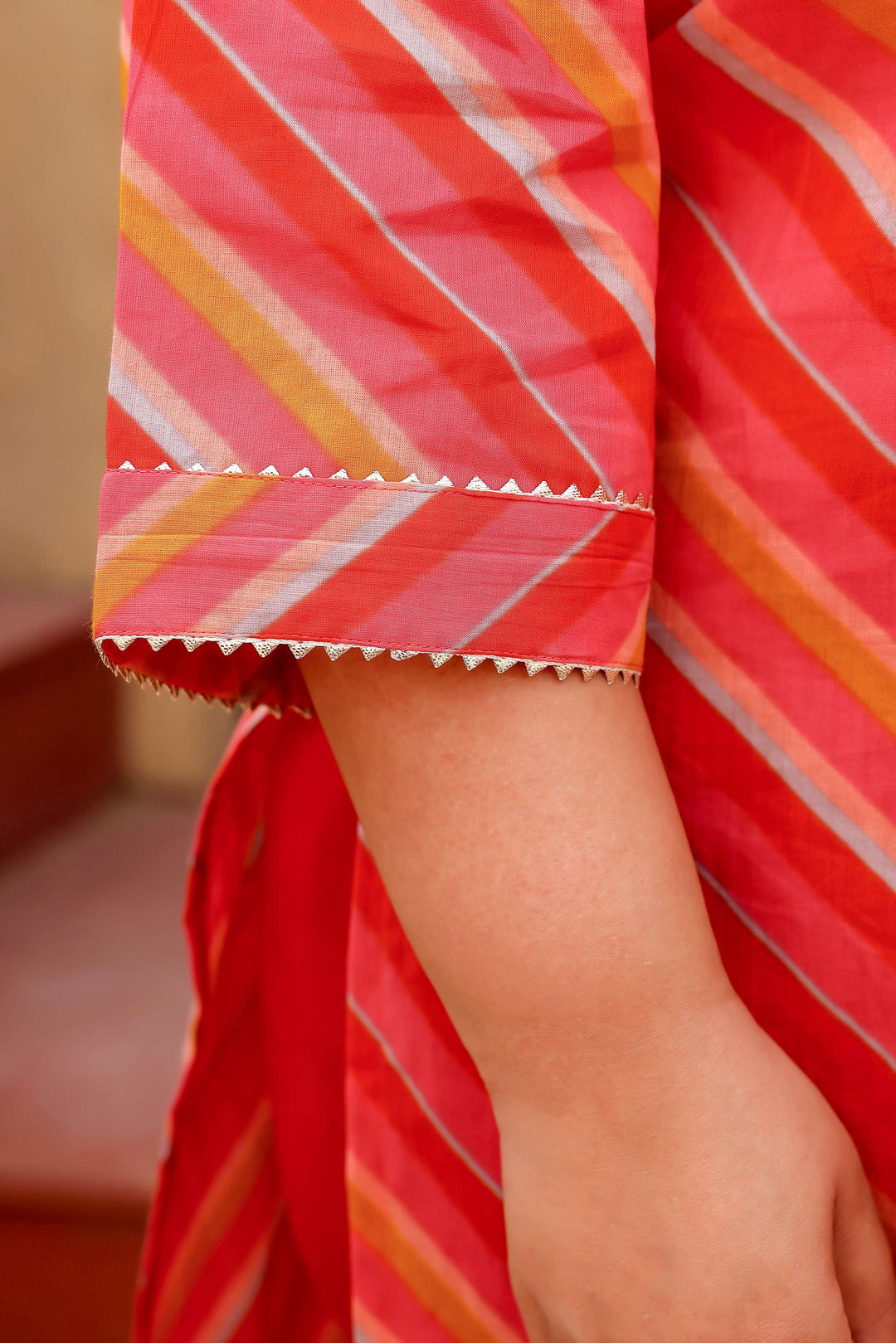 Women’s Cotton Plus Size Kurti – Stylish & Breathable with 3/4 Sleeves