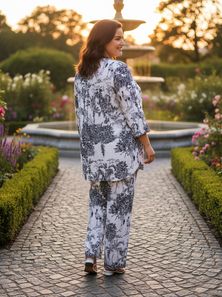 Elegant Plus Size Cotton Co-ord Set – Comfortable and Trendy Look