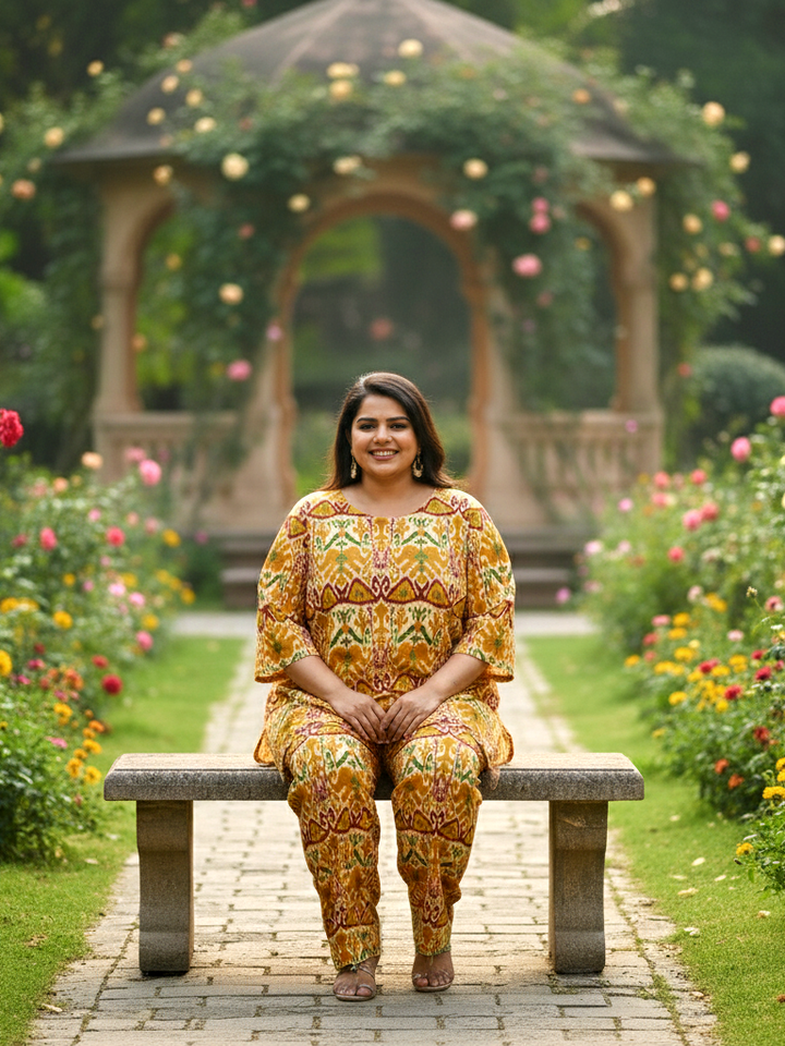 Trendy Plus Size Cotton Co-ord Set – Versatile Outfit for All Occasions