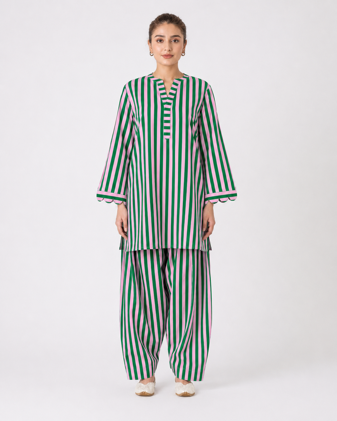 Cotton Cambric Farshi Salwar Co-ord Set
