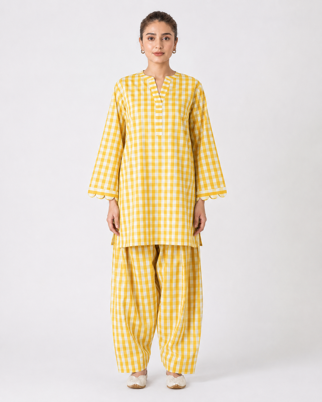 Cotton Cambric Farshi Salwar Co-ord Set