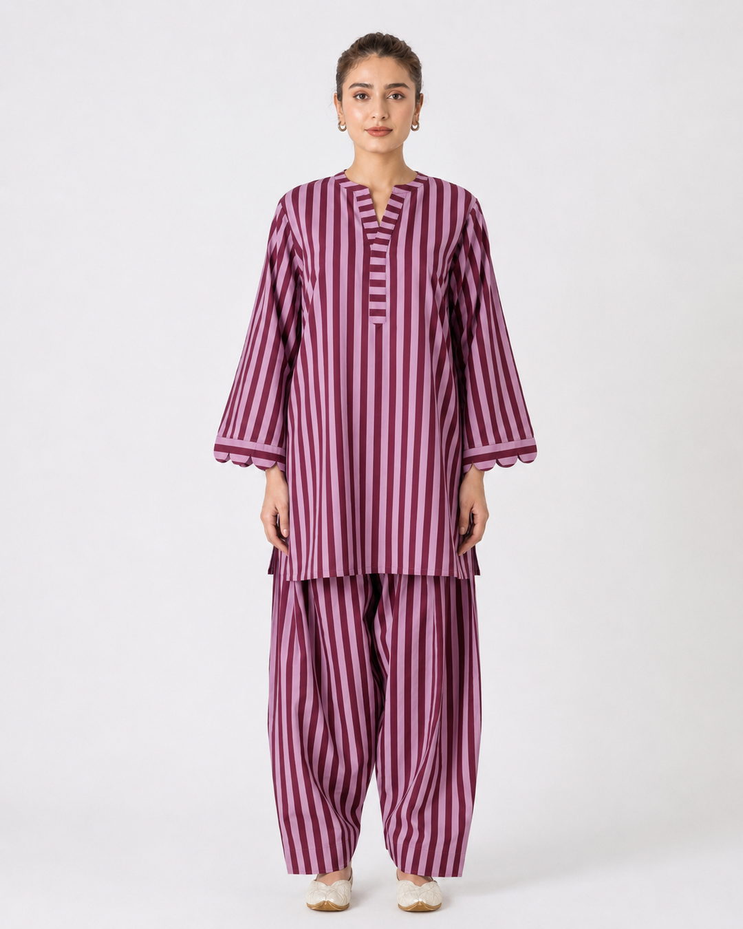 Cotton Cambric Farshi Salwar Co-ord Set