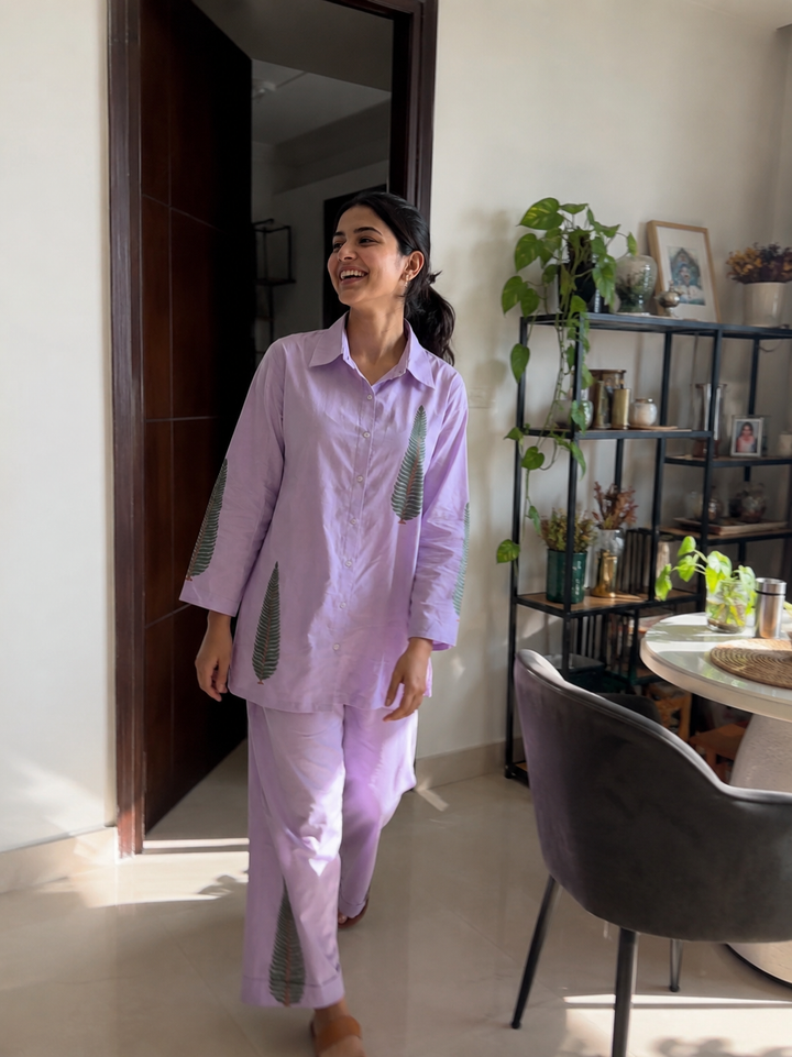 Lilac Fern Poetry Co-ord Set