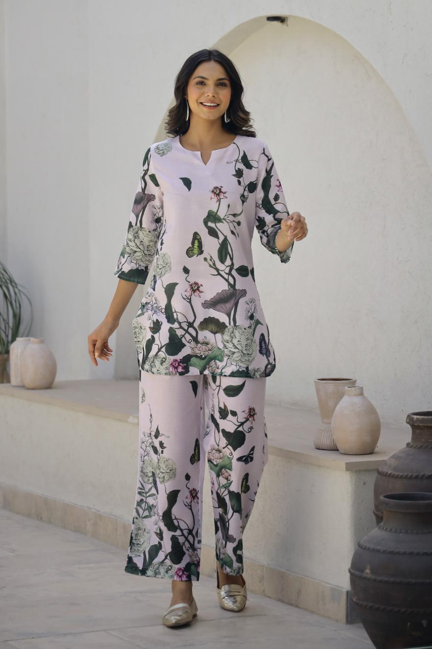 Cotton Printed Co-ord set | Co-Ord Set | Shop stylish women's clothing online at Label Flavia |