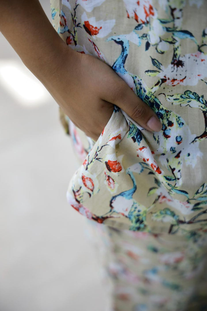 Cotton Printed Cord Suit | Co-Ord Set | Shop stylish women's clothing online at Label Flavia |