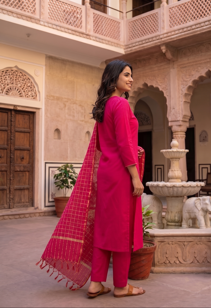 Sitara Pink Classic Cotton Set