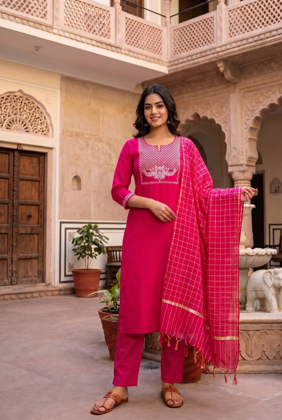 Sitara Pink Classic Cotton Set