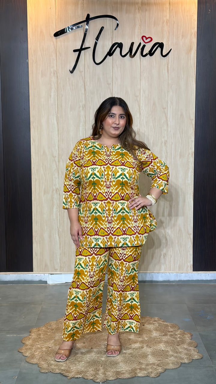 Trendy Plus Size Cotton Co-ord Set – Versatile Outfit for All Occasions