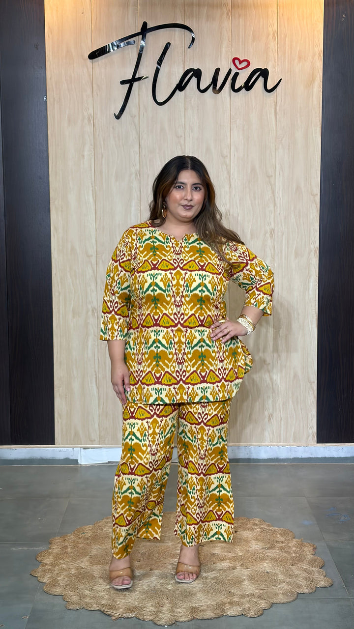 Trendy Plus Size Cotton Co-ord Set – Versatile Outfit for All Occasions