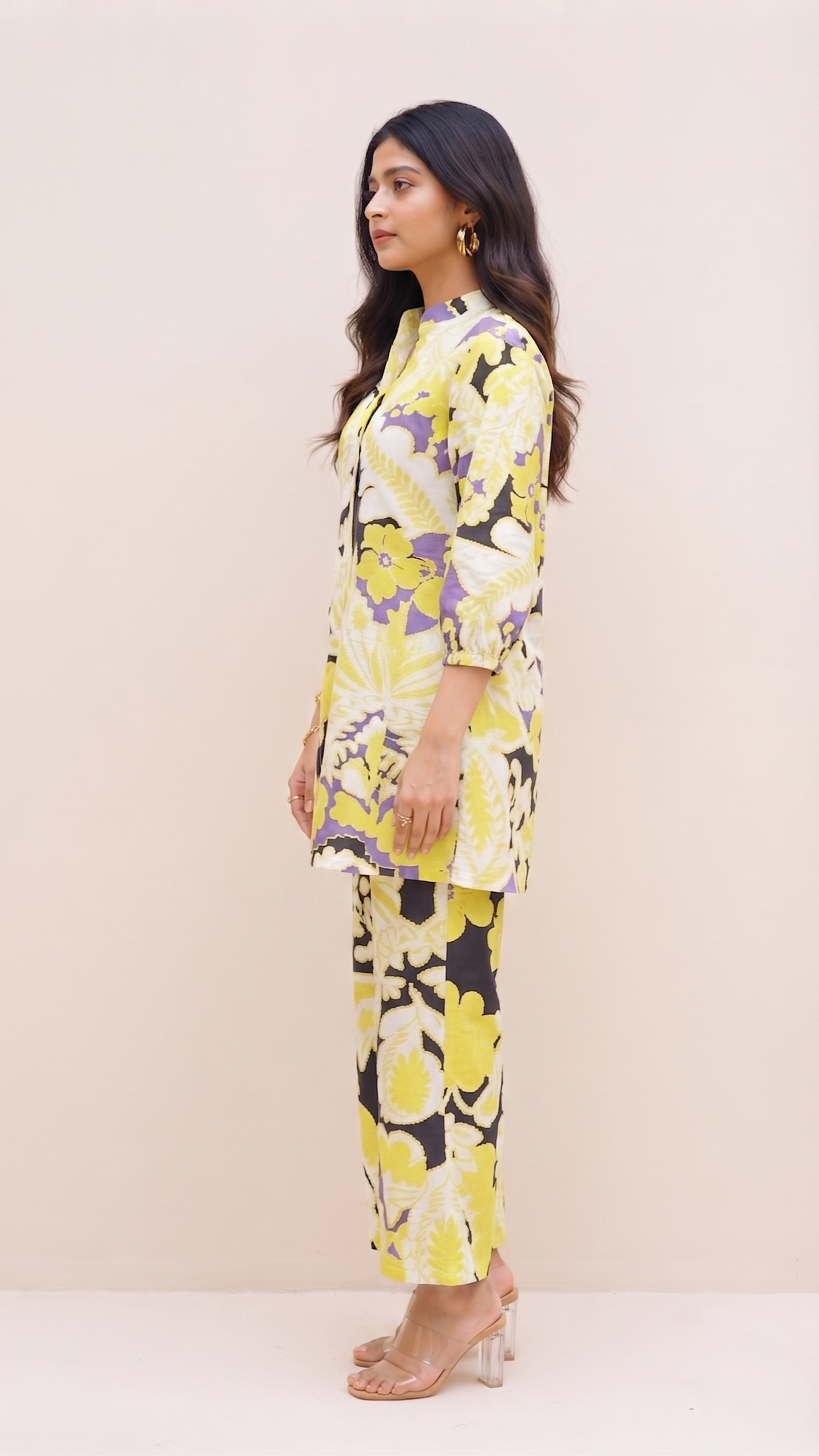 Lime & Lilac Bold Floral Co-ord Set