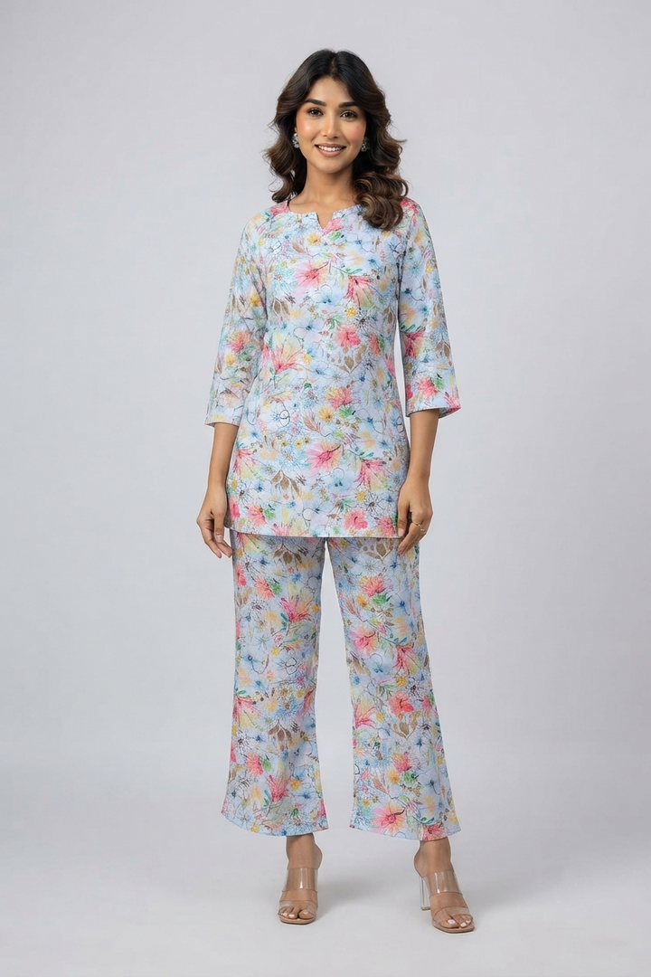 Floral Pajama Set - Soft & Stylish Nightwear for Women