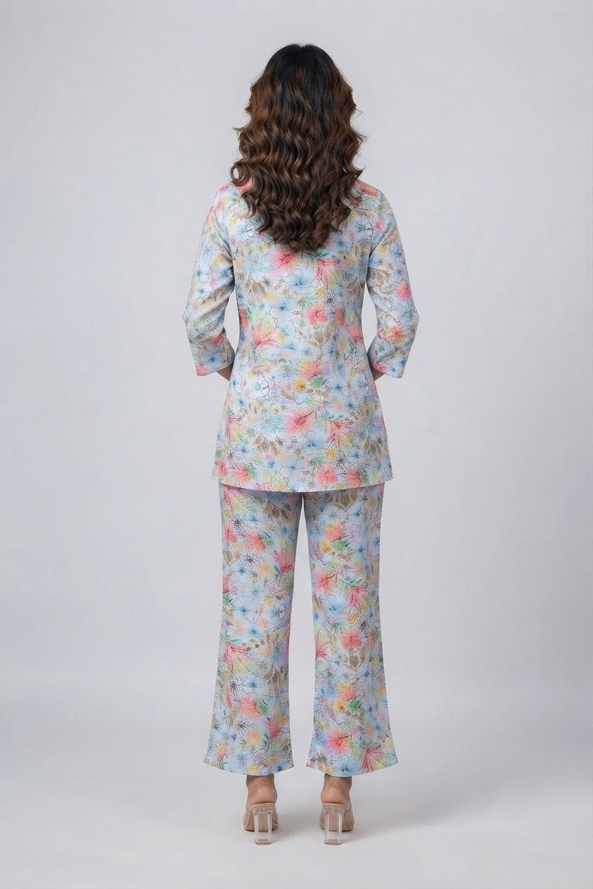 Floral Pajama Set - Soft & Stylish Nightwear for Women