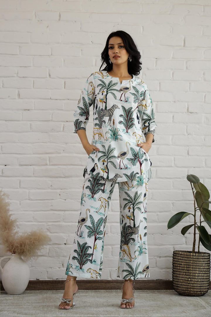 Cotton Printed Co-ord Set | Co-Ord Set | Shop stylish women's clothing online at Label Flavia |