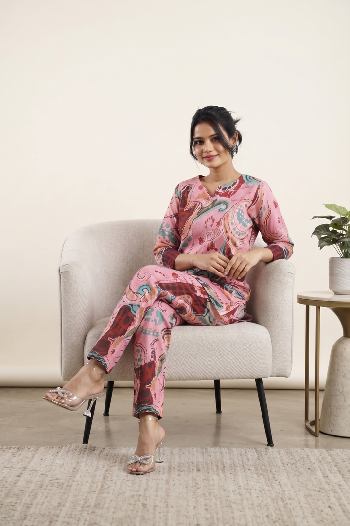 Cotton Printed Co-ord Set