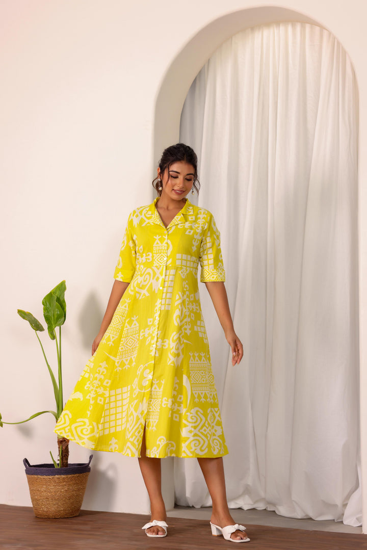 Yellow Mellow Cotton Dress