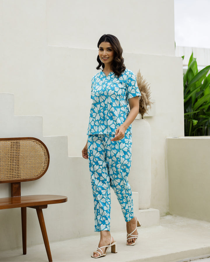 Cotton Printed Co-ord Set | Co-Ord Set | Shop stylish women's clothing online at Label Flavia |