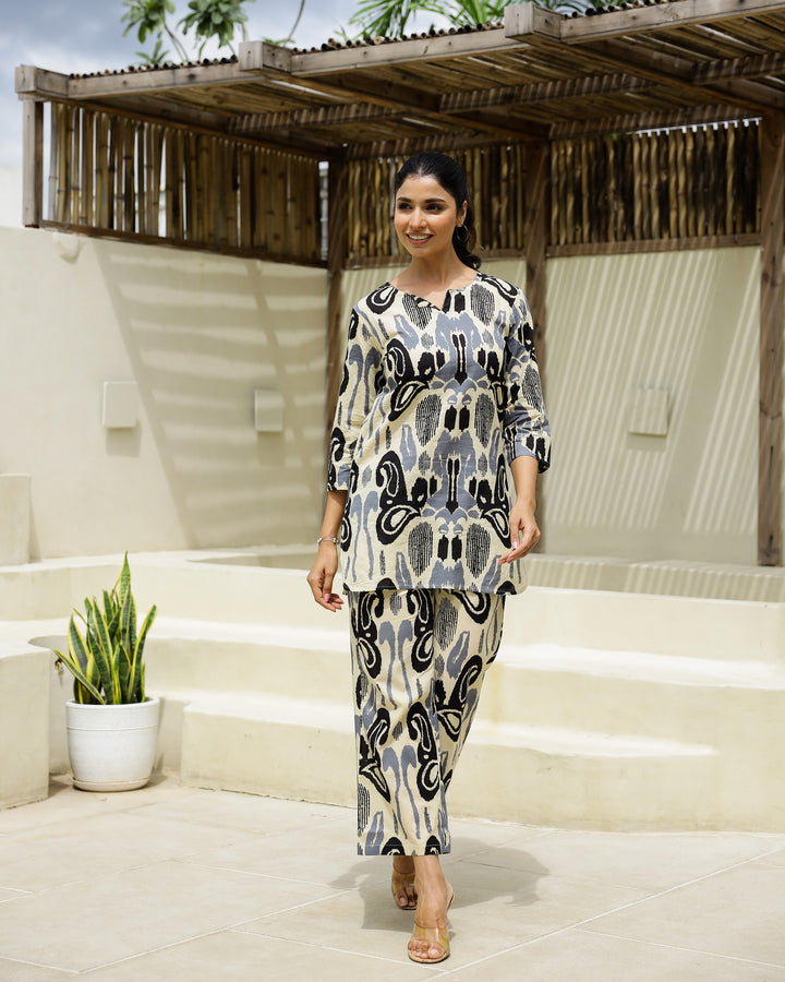 Cotton Printed Co-ord Set | Co-Ord Set | Shop stylish women's clothing online at Label Flavia |