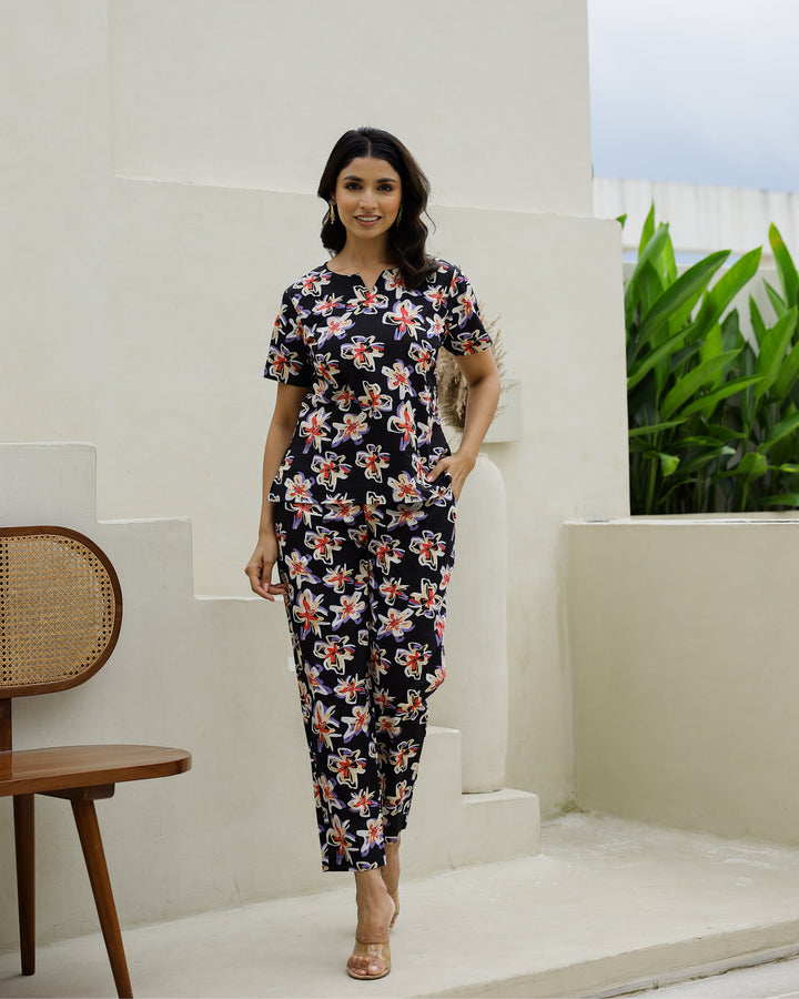 Cotton Printed Co-ord Set | Co-Ord Set | Shop stylish women's clothing online at Label Flavia |