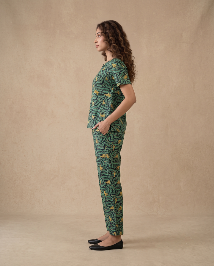 Stylish Cotton Printed Co-ord Set for Indian Women – Casual Elegance