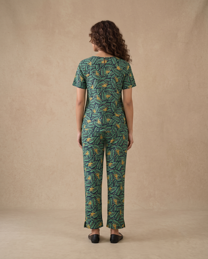 Stylish Cotton Printed Co-ord Set for Indian Women – Casual Elegance